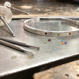 Geburtsstein Armreif "Forever Together"