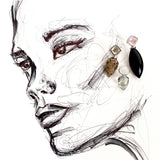 Pietra Drop Ohrstecker Mondstein I STEINLINS