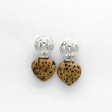 Raffia Tropfen I Ohrring aus Nuss I STEINLINS