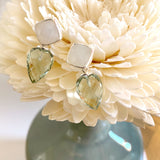 Pietra Quadro Ohrstecker Mondstein I STEINLINS