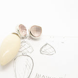 Pietra Drop Rosenquarz Ohrstecker I STEINLINS