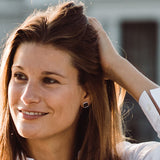 Pietra Quadro Ohrstecker Rauchquarz I STEINLINS