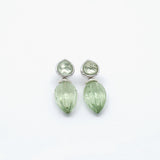 Prasiolith Tropfen Hänger I Ohrschmuck I STEINLINS