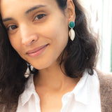 Ohrstecker Skarabäus Achat