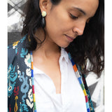 Ohrstecker Skarabäus Lemon- Chrysopras