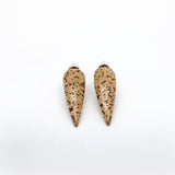 Raffia Tropfen Hänger I Ohrring aus Nuss I STEINLINS