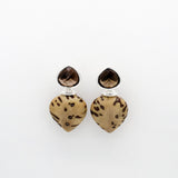 Raffia Tropfen I Ohrring aus Nuss I STEINLINS