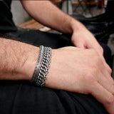 Herren Silber Boot Armband I STEINLINS