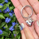 Schlüsselanhänger Herz mit Sternchen