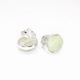 Ohrstecker Skarabäus Lemon- Chrysopras